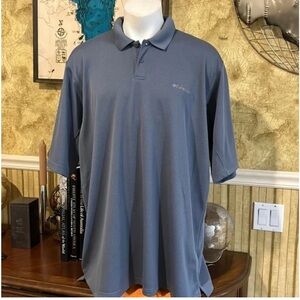 Columbia Men's Slate Blue Polo Shirt. 2XLT